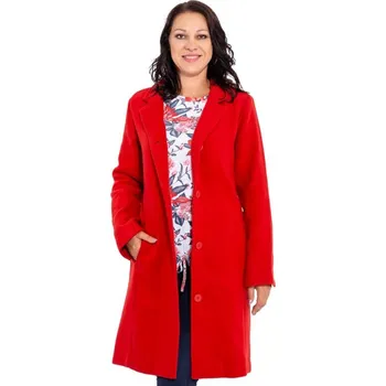 Dámský kabát JTX - Jihočeská textilní Písek HUMA Červená L