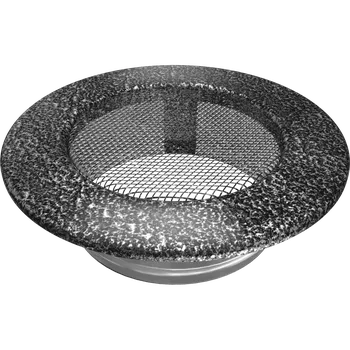 Krbová kamna Mřížka kulatý průměr 100 černo-stříbrná FI/100CS