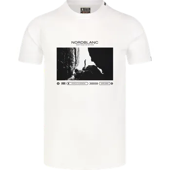 Pánské tričko Pánské triko NORDBLANC ALONE NBSMT8149 BÍLÁ XXXL