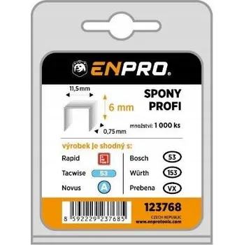Průmyslová sponka Spony PROFI, 530/06 mm, 1000 ks, ENPRO