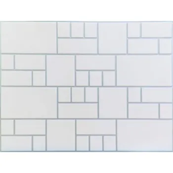 Obklad Obkladové panely 3D obklad hladký se stříbrnou spárou