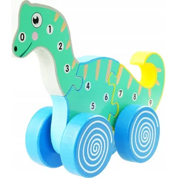 Dřevěná hračka DŘEVĚNÁ HRAČKA DINOSAURUS 3D DINO