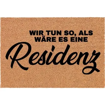 Rohožka Kokosová rohožka před dveře | Vtipná rezidence Dárek 40x60 cm