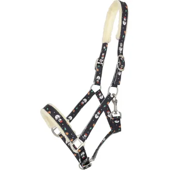 Vybavení pro koně QHP Ohlávka Christmas QHP, snowman SHETTY