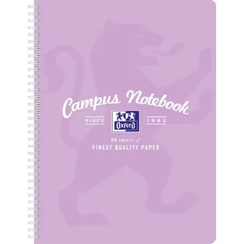Kroužkový Blok Oxford Campus Pastel Soft A4+ 80 listů Čtvereček