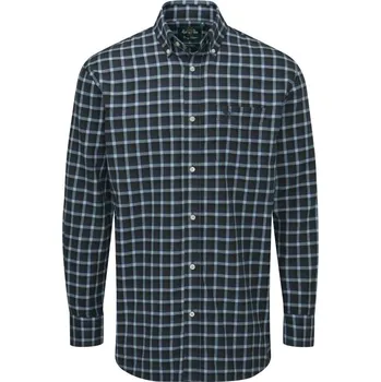 Pánská košile ALAN PAINE - Ilkley flanelová košile pánská Brown-blue Hnědá|Modrá XXXL