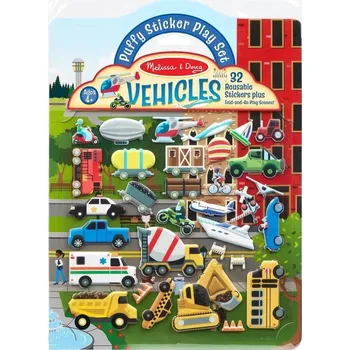 samolepka Adhezní sešit se samolepkami - Dopravni prostředky