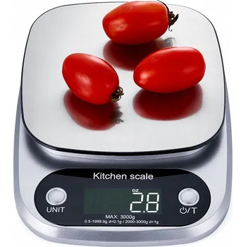 Kuchyňská váha Elektrická váha Sandavi, stříbrná