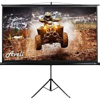 Projekční plátno AVELI, mobilní stativ, 120", (16:9), černý tubus