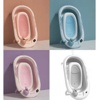 koupací vanička Skládací dětská vanička VAIANA PREMIUM s lehátkem - více barev Šedá