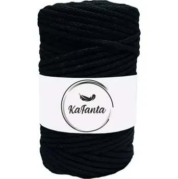 Příze Bavlněná šňůra KaFanta 5 mm - černá
