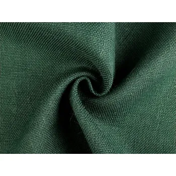 Lněná látka 280 g/m2 šířka 140 cm zelená