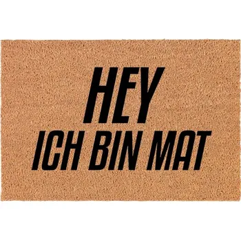Rohožka Kokosová rohožka před dveře | Vtipná rohožka Jsem Mat Dárek 40x60 cm