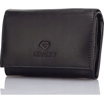 Peněženka Gracio dámská peněženka z pravé kůže černá