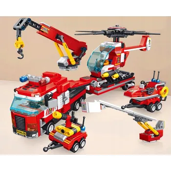 ostatní stavebnice Stavebnice hasiči helikoptéra 646 dílků ZA4621