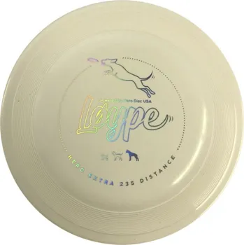 Hračka pro psa Løype Létající disk Xtra 235 Distance bílá
