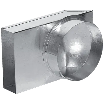 Krbová kamna Přechod kanál-trubka 90/125 PKR90/125