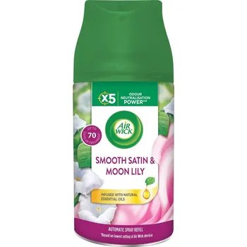 Vůně do bytu Air Wick Freshmatic automatický osvěžovač vzduchu jemný satén a měsíční lilie, náplň