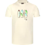 Pánské triko NORDBLANC ALOHA NBSMT8156 KRÉMOVĚ BÍLÁ S