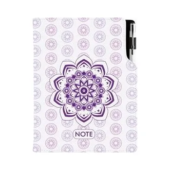 Zápisník Notes - zápisník DESIGN B6 linkovaný - Mandala fialový