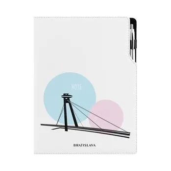 Notes DESIGN A4 tečkovaný - Bratislava