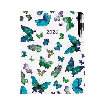 Diář Diář DESIGN týdenní speciál A5 2026 - Motýli modří
