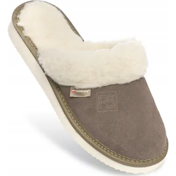Dámská obuv Teplé Pantofle Dámské kožené domácí vlněné pantofle 36-41 PanSzew