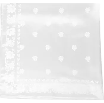 HEDVA ČESKÝ BROKÁT Šátek Ondrinek VSh 76x76 NOCENKA bílá