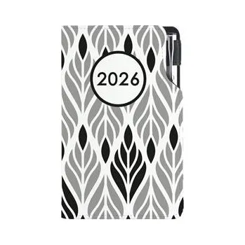 Diář Diář DESIGN týdenní kapesní 2026 český - Zrno