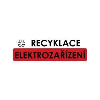 RECYKLACE - ELEKTROZAŘÍZENÍ, plast 1 mm 290x100 mm
