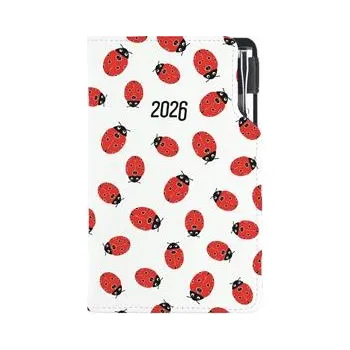 Diář Diář DESIGN týdenní kapesní 2026 český - Beruška