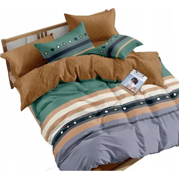 Povlečení SADA POVLEČENÍ 160X200 BAVLNĚNÝ SATÉN 2X POVLEČENÍ NA POLŠTÁŘ 70x80 VELKÝ VÝBĚR