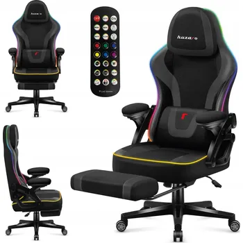 Herní křeslo Huzaro Force 4.6 Black Mesh RGB, látka černá