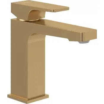 Vodovodní baterie Villeroy & Boch Architectura Square Umyvadlová baterie AquaSmart, kartáčované zlato, TVW12500400076