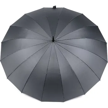 Velký rodinný vystřelovací deštník Varianta: 3 šedá proužky, Balení: 1 ks