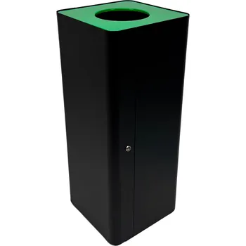 Odpadkový koš Caimi Brevetti odpadkový koš na tříděný odpad CENTOLITRI LOCK, 100 L, zelené víko