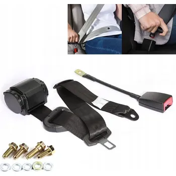 Brzdová hadice Tříbodový bezpečnostní pás s přezkou do auta, zámek 365 cm