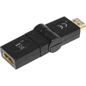 Video redukce goobay Redukce HDMI A(M) - HDMI A(F), otočná a ohebná180°, 4K@60Hz (60757) - 12.92.3140