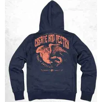 Pánská mikina YAKUZA 3936 černá modrá - 2XL