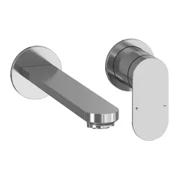 Vodovodní baterie Ravak Chrome II Umyvadlová baterie pod omítku, 2-otvorová instalace, s tělesem, chrom, X070586