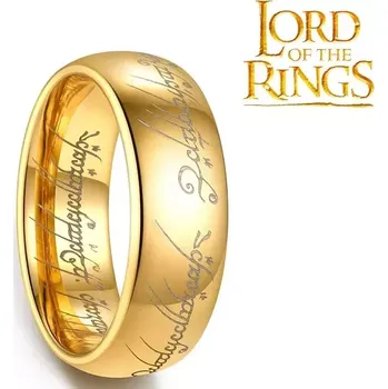 Seriál Jeden prsten Pán prstenů - zlatý 7 mm pánský Velikost 10