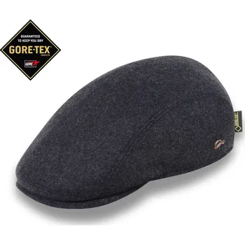 Čepice GÖTTMANN GORE-TEX Pánská nepromokavá zimní bekovka s klapkami na uši- 80% vlna - antracit KG194-18 Vyberte velikost: 56