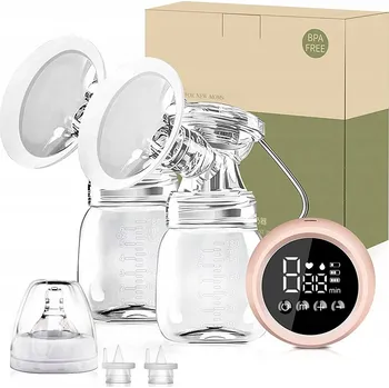 BEBEBAO Elektrická Dvojitá Odsávačka Mléka LCD USB