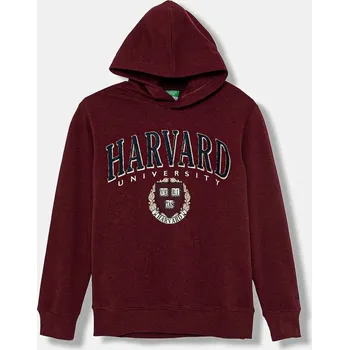 Chlapecká mikina Dětská mikina United Colors of Benetton 32N4C204U.G.seasonal burgundské 83X, vel. 120