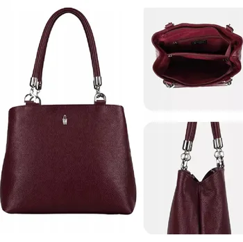 Wojewodzic kabelka z pravé kůže červená