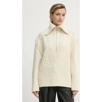 Pánský svetr Vlněný svetr A.L.C. Callie 7SWPO01031 béžová 01X, vel. M