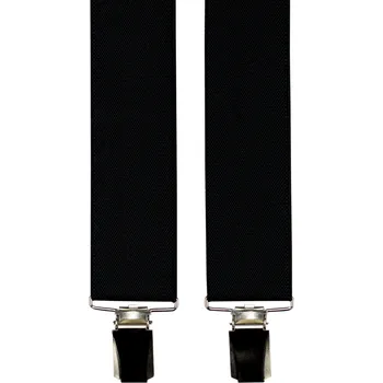 Kšandy Černé pánské široké kšandy