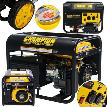 Elektrocentrála Jednofázová přenosná elektrocentrála Champion 3750 W benzínová