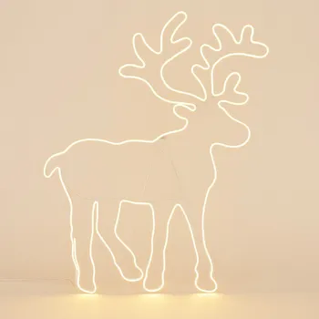 Vánoční dekorace Home Styling Collection LED vánoční dekorace, sob, 100 x 80 cm