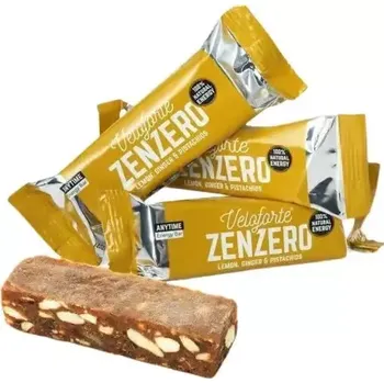 Veloforte Zenzero Bar tyčinka 62 g Lemon, Ginger & Pistachios